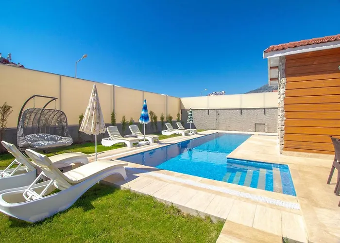 Tlos Yali 3+1 Villa, Oezel Havuzlu, Фетхие