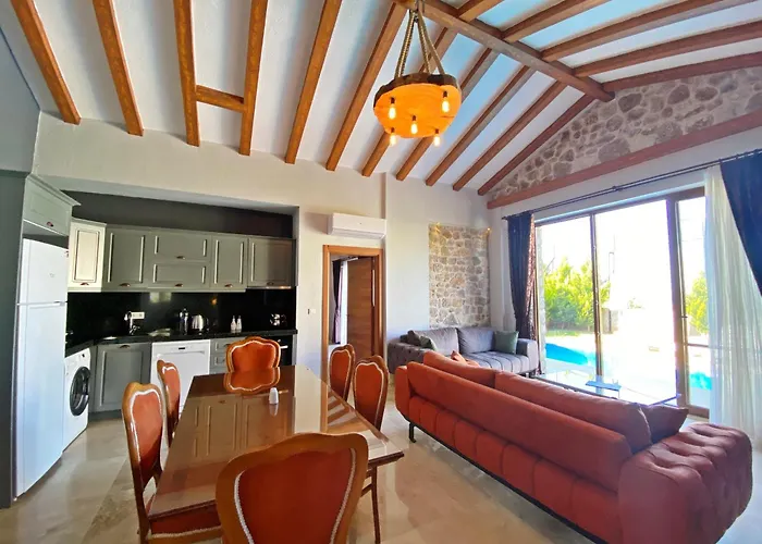 Tlos Yali 3+1 Villa, Oezel Havuzlu, Вилла *
